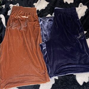 PINK Victoria's Secret sweat pants in Gold and Navy Blue